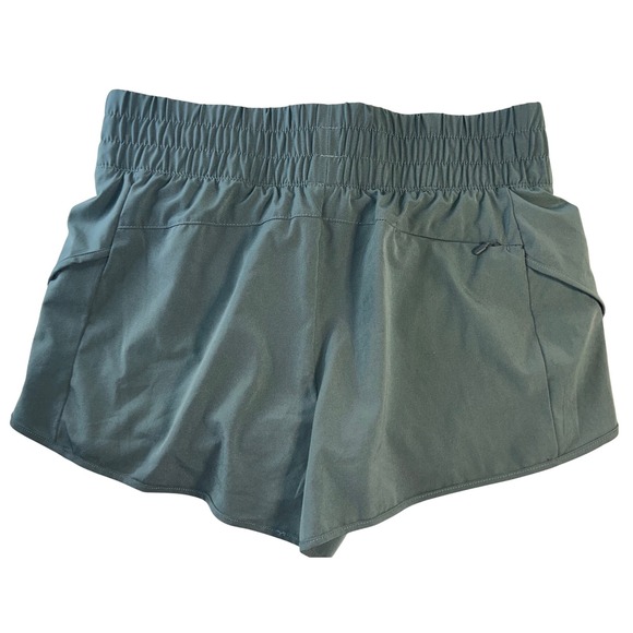 Avia Womens Smocked Waist Running Shorts Sage Green Size Medium 8-10 U2284 - Picture 5 of 6